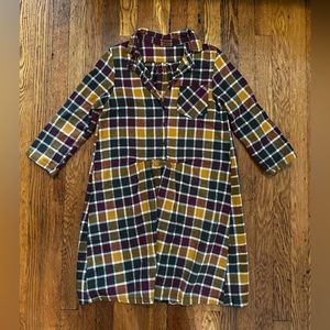 plaid shirt dress